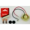Makita Original Lagerschild 638504-8 + Makita Kohlenbürsten CB430 + 2 X Bürstenkappen 643929-3
