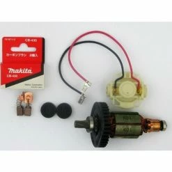 Makita Original Lagerschild 638504-8+Makita CB430+2x Bürstenkappen 643929-3+Makita 619202-3 Anker