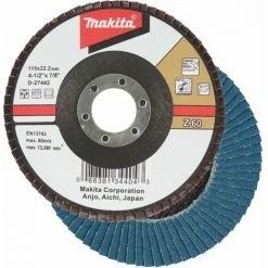 MAKITA Fächerschleifscheibe Ø 180mm Korn 60