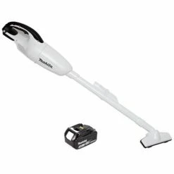 Makita DCL 180 T1 W Akku-Staubsauger 18 V Weiß + 1x Akku 5,0 Ah - Ohne Ladegerät