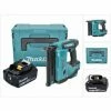 Makita DBN 500 G1J Akku Stauchkopfnagler 18 V 15-50 Mm + 1x Akku 6,0 Ah + Makpac - Ohne Ladegerät