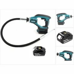 Makita DVR 450 T1 Akku Betonverdichter 18V + 1x Akku 5,0 Ah - Ohne Ladegerät