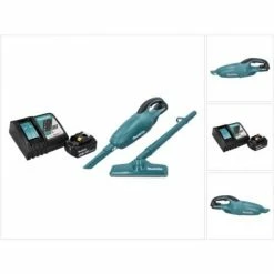 Makita DCL 180 RT1 Akku Staubsauger 18 V Grün + 1x Akku 5,0 Ah + Ladegerät