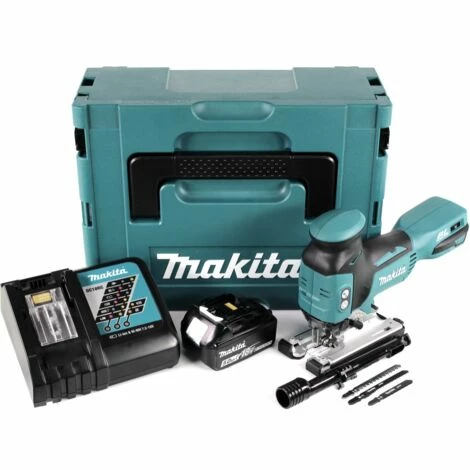 Makita DJV 181 RT1J Akku Pendelhubstichsäge 18V Brushless + 1x Akku 5,0Ah + Ladegerät + Makpac – Bild 3