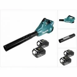 Makita DUB 362 2x18 Volt Akku Laubbläser Akku-Gebläse + 2x 6 Ah Akku - Ohne Ladegerät