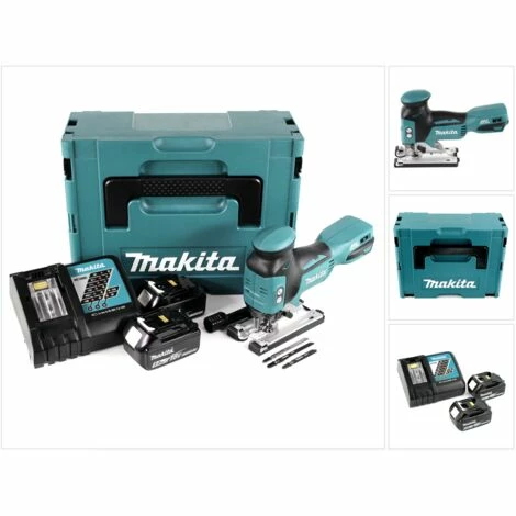 Makita DJV 181 RTJ Akku Pendelhubstichsäge 18V Brushless + 2x Akku 5,0Ah + Ladegerät + Makpac – Bild 5