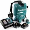 Makita DVC 265 RGXU Akku Rucksackstaubsauger 36 V (2x 18 V) Brushless + 2x Akku 6,0 Ah + Ladegerät