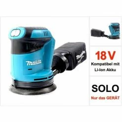 Makita BBO 180 Z 18V Akku Exzenterschleifer Solo - Ohne Akku, Ohne Ladegerät