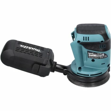 Makita DBO 180 RG Akku Exzenterschleifer 18 V 125 Mm + 2x Akku 6,0 Ah + Ladegerät – Bild 4
