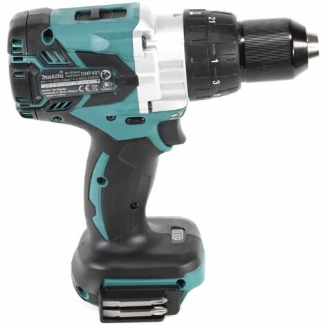 Makita DHP 481 RG Akku Schlagbohrschrauber 18 V 115 Nm Brushless + 2x Akku 6,0 Ah + Ladegerät – Bild 4