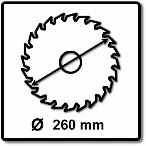 Makita CMSXF26080G SPECIALIZED EFFICUT Sägeblatt 260 X 30 X 1,65 Mm 2 Stk. ( 2x B-67284 ) 60 Zähne Für Holz – Bild 2