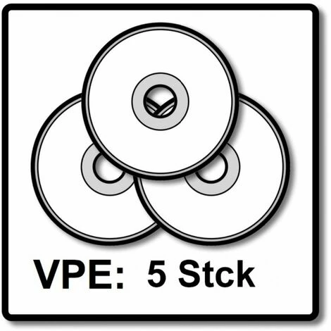 Makita 5x Trennscheibe 125 X 0,8 X 22,23 Mm Für INOX Edelstahl ( 5x B-45733 ) – Bild 5