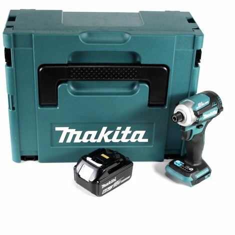 Makita DTD 171 G1J Akku Schlagschrauber 18 V 180 Nm 1/4" Brushless + 1x Akku 6,0 Ah + Makpac - Ohne Ladegerät – Bild 3