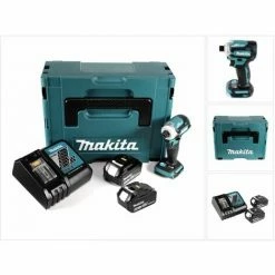 Makita DTD 171 RGJ Akku Schlagschrauber 18 V 180 Nm 1/4" Brushless + 2x Akku 6,0 Ah + Ladegerät + Makpac