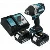 Makita DTW 700 RG Akku Schlagschrauber 18 V 700 Nm 1/2" XPT Brushless + 2x Akku 6,0 Ah + Ladegerät
