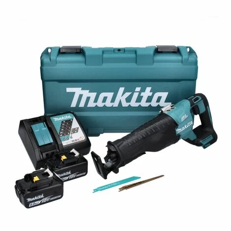 Makita DJR 187 RGK Akku Reciprosäge 18 V Brushless + 2x Akku 6,0 Ah + Ladegerät + Koffer – Bild 4