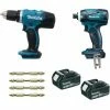 SET MAKITA 18V Li-Ion 3Ah: Bohrschrauber DDF453 + Schlagschrauber DTD146 - DLX2022SJ3