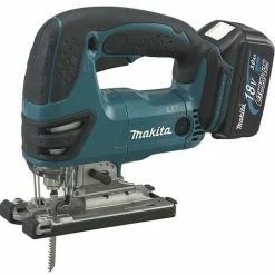 MAKITA 18 V Li-Ionen-Stichsäge + 2 Batterien 3,0 Ah, Ladegerät, Koffer Und Zubehör - DJV180RFJ