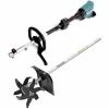 Makita DUX 60 Z Akku Multifunktionsantrieb 36V ( 2x 18V ) + KR400MP Kultivator Aufsatz Kultivierungsbreite 16 Cm ( 195707-2 )