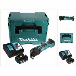 Makita DTM 51 RG1J Akku Oszillierer 18 V + 1x Akku 6,0 Ah + Ladegerät + Makpac