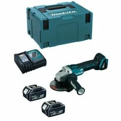 Mini-Winkelschleifer MAKITA DGA504RTJ (2 X 5,0 Ah + DC18RC + MAKPAC 3)