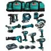 MAKITA Kit MK1101 (DDF482+DHR171+ DGA504+ DTD152+ DJV182+ DSS610+ DJR186+ DBO180+ DTM51+ DML802+ DTW190+3x5,0Ah+DC18RD+2xLXT600)