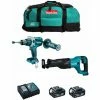 MAKITA Kit MK209 (DHP481 + DJR186 + 2 X 5,0 Ah + DC18RC + LXT600)