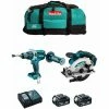 MAKITA Kit MK208 (DHP481 + DSS610 + 2 X 5,0 Ah + DC18RC + LXT600)