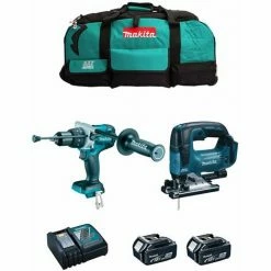 MAKITA Kit MK207 (DHP481 + DJV182 + 2 X 5,0 Ah + DC18RC + LXT600)