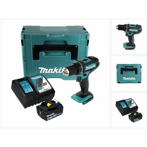 Makita DDF 482 RG1J Akku Bohrschrauber 18 V 62 Nm + 1x Akku 6,0 Ah + Ladegerät + Makpac â Bild 5