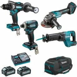 Satz Von 4 Maschinen 40 V Max Li-Ionen 4 Ah XGT (DF001G + GA005G + TD001G + JR001G) MAKITA - DK0126G401
