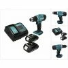 Makita DDF 453 SYX4 Akku Bohrschrauber 18 V 42 Nm + 2x Akku 1,5 Ah + Ladegerät