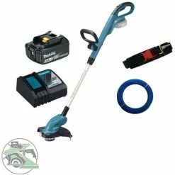 Makita Akku Rasentrimmer DUR181Z 18V + BL1850B Akkupack 5,0Ah + Ladegerät DC18RC