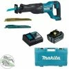 Makita Akku-Reciprosäge 18 V DJR186ZK + Akku 5,0 Ah BL 1850B + Ladegerät DC18RC