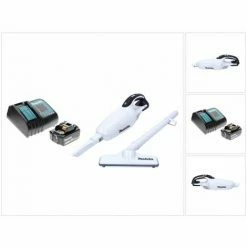 Makita DCL 181 FRT1 W Akku Staubsauger 18 V Weiß + 1x Akku 5,0 Ah + Ladegerät