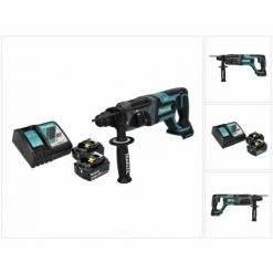 Makita DHR 241 RG Akku Bohrhammer 18 V 2,0 J SDS Plus + 2x Akku 6,0 Ah + Ladegerät