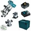 Makita Akku-Multifunktionsfräse DRT50ZJX2 18V + DC18RC + Akku 5,0 Ah BL 1850B