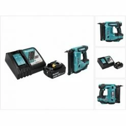 Makita DBN 500 RG1 Akku Stauchkopfnagler 18 V 15-50 Mm + 1x Akku 6,0 Ah + Ladegerät
