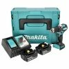 Makita DHP 487 RGJ Akku Schlagbohrschrauber 18 V 40 Nm Brushless + 2x Akku 6,0 Ah + Ladegerät + Makpac