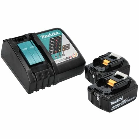 Makita DHP 487 RGJ Akku Schlagbohrschrauber 18 V 40 Nm Brushless + 2x Akku 6,0 Ah + Ladegerät + Makpac – Bild 2