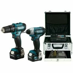 MAKITA Kit CLX228SMX1 (HP333D + TD110D + 2 X 4,0 Ah + DC10SB + Koffer + Zubehör)