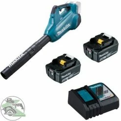 Makita Akku-Gebläse 2x 18 V DUB362Z + 2x Akku 5,0 Ah BL1850b + Ladegerät DC18RC
