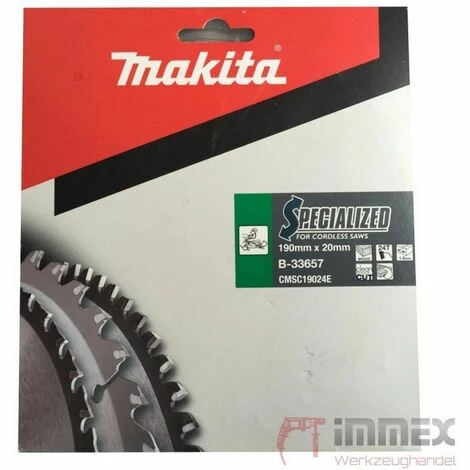 Makita Sägeblatt 190x20mm - 24 Zähne Holz B-33657 â Bild 2