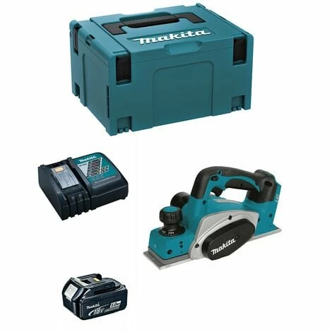 Hobel MAKITA DKP180RTJ1 (1 X 5,0 Ah + DC18RC + MAKPAC 3)