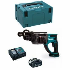 Bohrhammer MAKITA DHR202RTJ1 (1 X 5,0 Ah + DC18RC + MAKPAC 3)