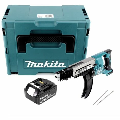 Makita DFR 750 G1J Akku Magazinschrauber 18V 45-75mm + 1x Akku 6,0Ah + Makpac - Ohne Ladegerät â Bild 2