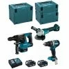 MAKITA Kit MK311RTJ (DHR243 + DHP484 + DGA504 + 2 X 5,0 Ah + DC18RC + MAKPAC 2 + MAKPAC 3 + MAKPAC 4)