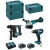 MAKITA Kit MK309RTJ (DHR171 + DHP484 + DGA504 + 2 X 5,0 Ah + DC18RC + MAKPAC 2 + 2 X MAKPAC 3)
