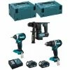 MAKITA Kit MK305RTJ (DHR171 + DHP484 + DTD153 + 2 X 5,0 Ah + DC18RC + MAKPAC 2 + MAKPAC 3)