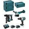 MAKITA Kit MK310RTJ (DHR171 + DHP481 + DGA504 + 2 X 5,0 Ah + DC18RC + MAKPAC 2 + 2 X MAKPAC 3)